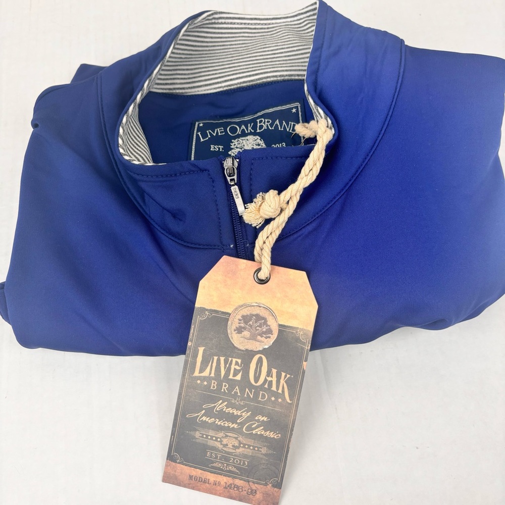 SALE-Live Oak Brand-Long-sleeve 1/3 zip pull over shirt-NWT